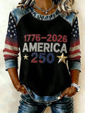 Women's 250th Anniversary Printed Short-Sleeved T-Shirt