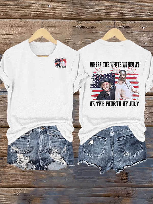 Women's  ON THE FOURTH OF JULY  Print T-Shirt