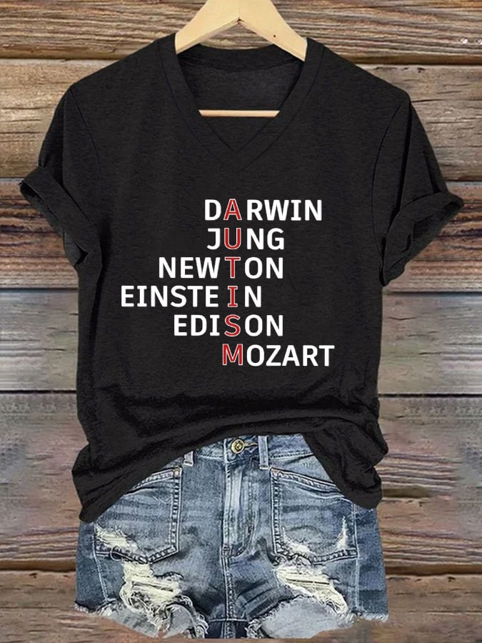 Women's Autism Awareness Print T-Shirt