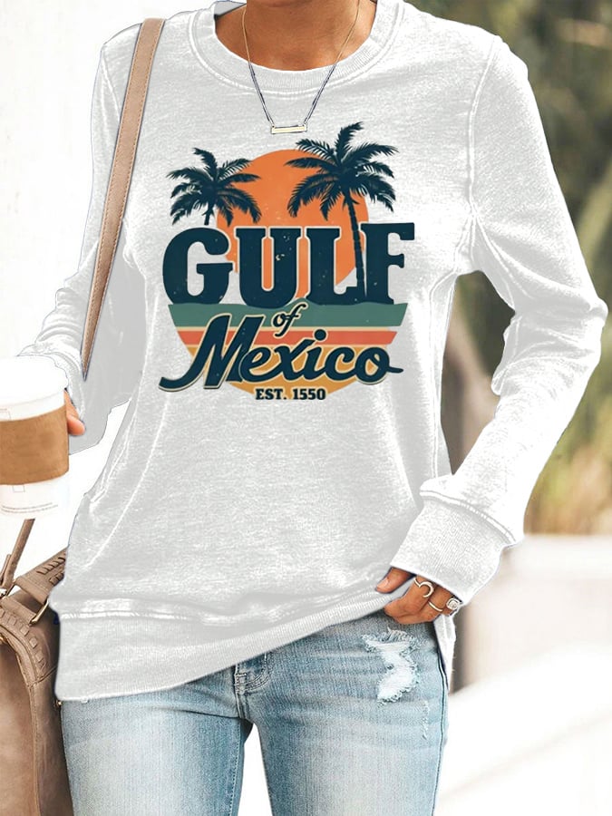 Women's Gulf of Mexico Est 1550 Printed Short-Sleeved T-Shirt