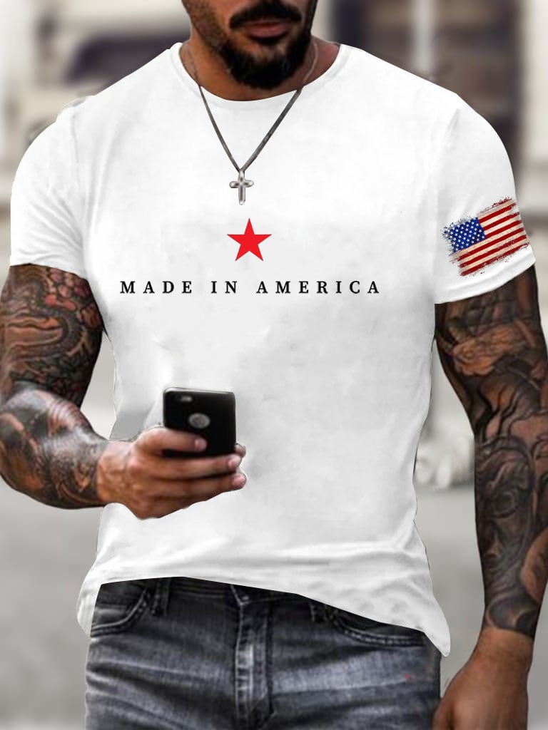 Men'S Made In America printed T-Shirt