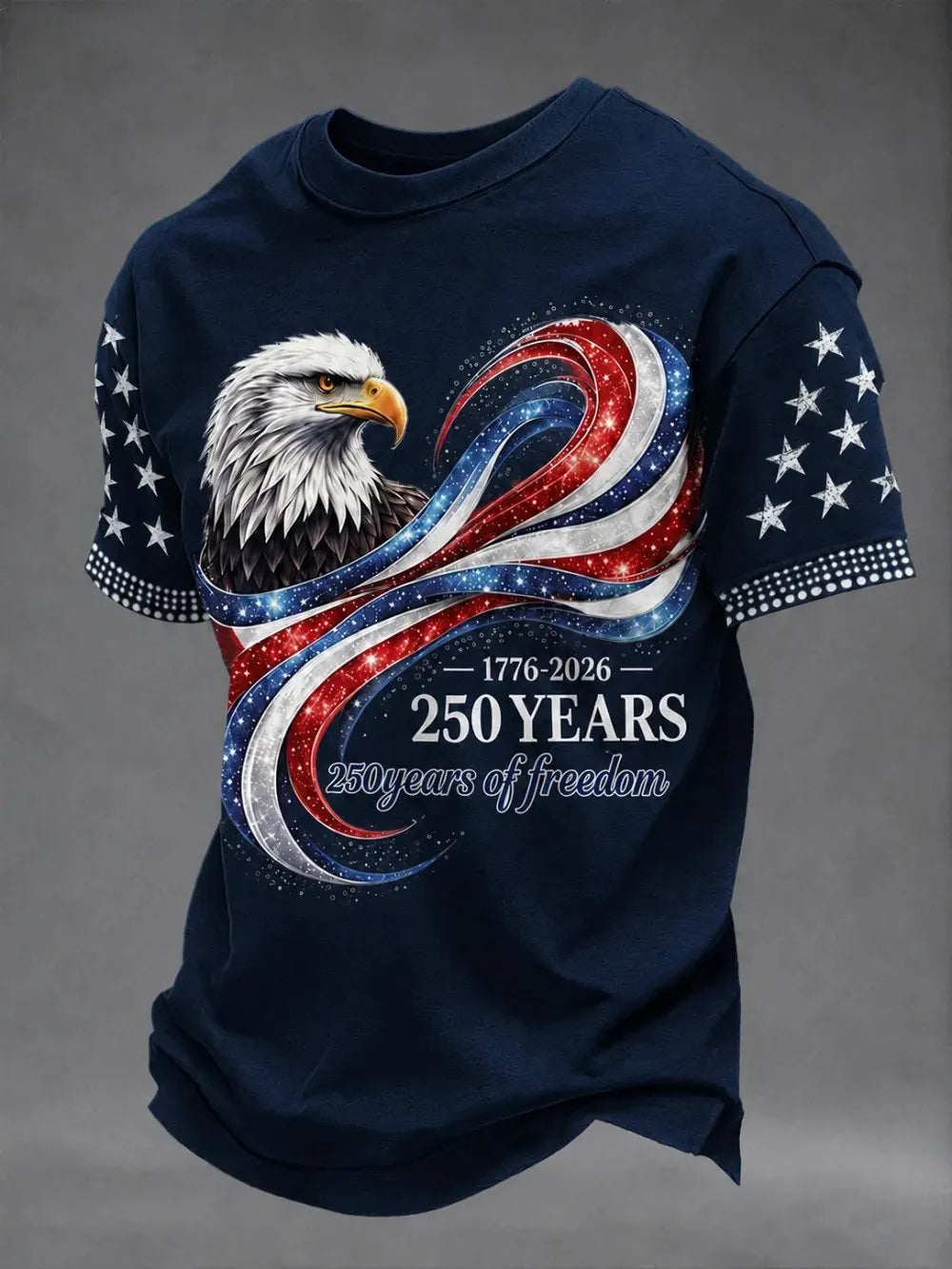Men's American Anniversary Short-Sleeve Crew Neck T-Shirt