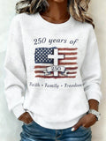 Women's USA 250th Anniversary Print Sweatshirt