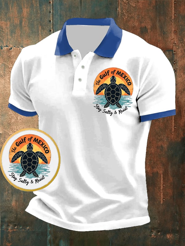 Men's Gulf Of Mexico Printed POLO Shirt