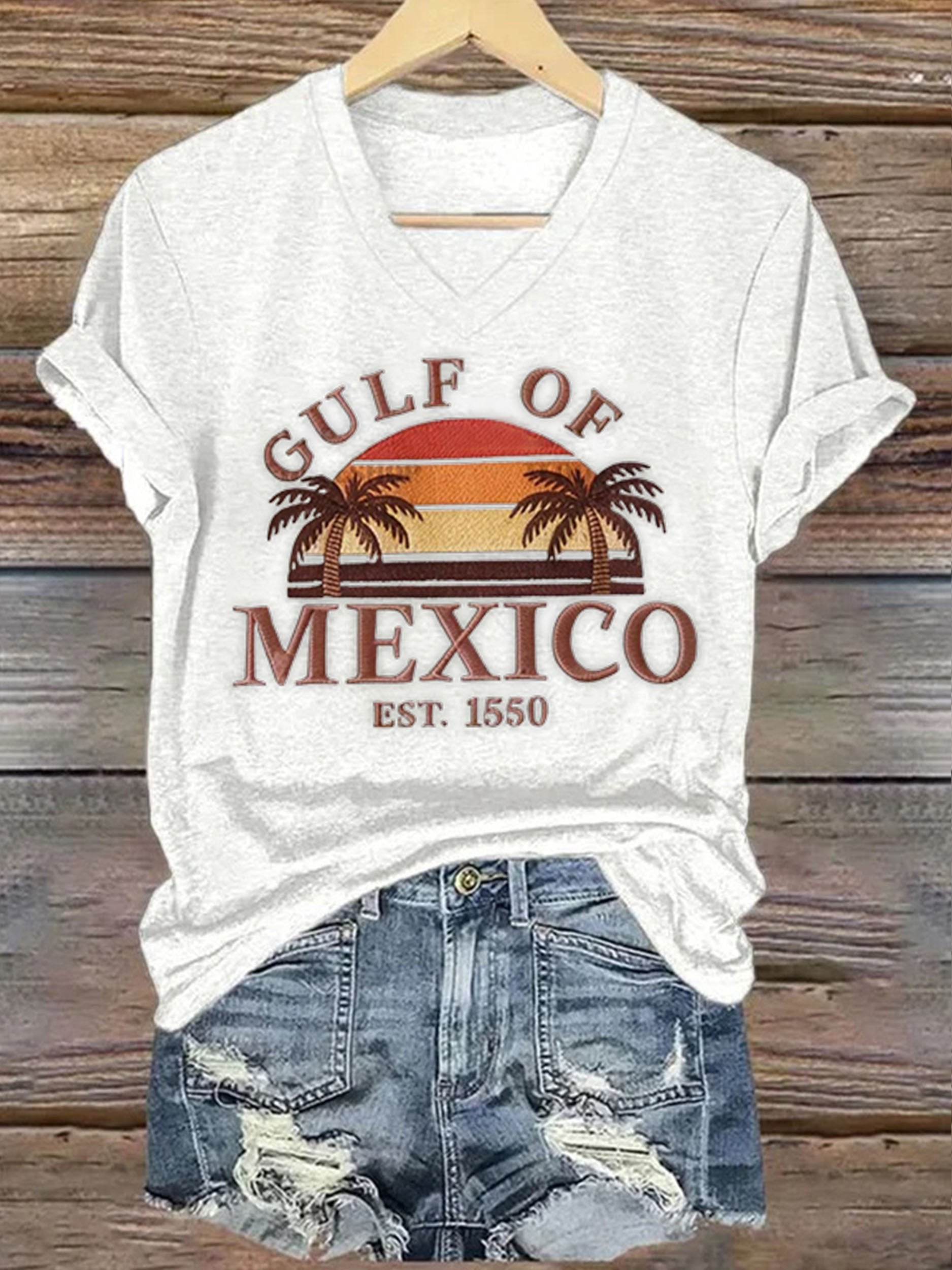 Women's Gulf of Mexico Printed Short-Sleeved T-Shirt