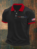 Men's 250th Anniversary National Flag Print Casual Polo Shirt
