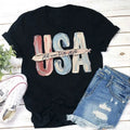 Watercolor USA 250 Years Cotton T-Shirt