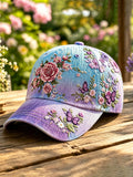 Women's Retro Bohemian Floral Print Casual Hat