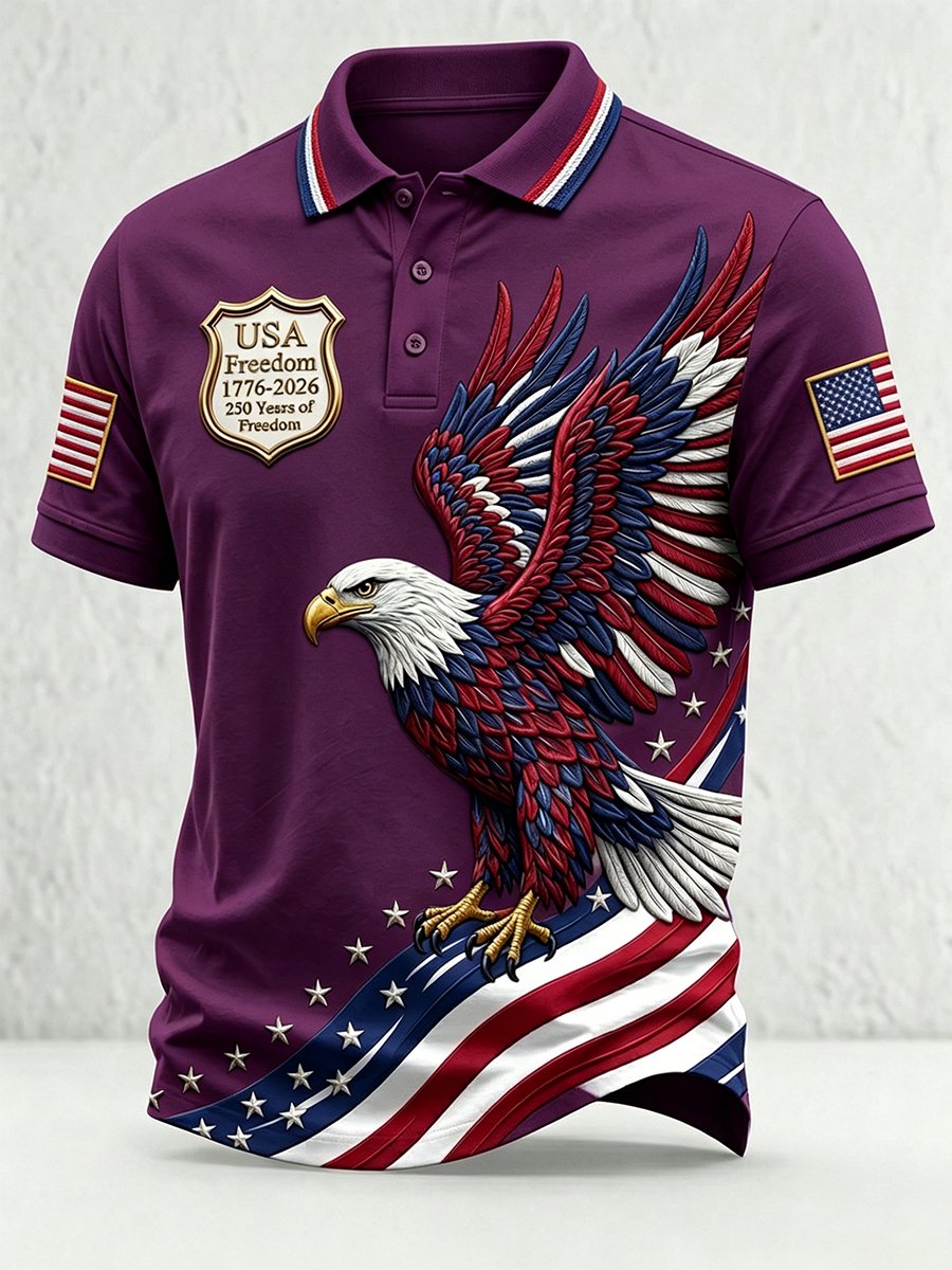 Men's U.S. 250th Anniversary Short-Sleeve Polo Shirt