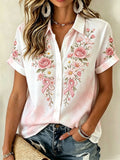 Women's Breast Cancer Awareness & Prevention Art Design Short-Sleeve Shirt