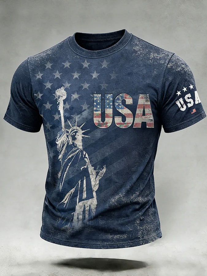 Men's America 250  Print Casuasl T-Shirt