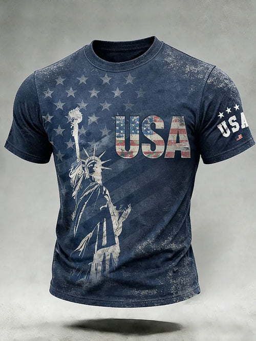 Men's America 250  Print Casuasl T-Shirt