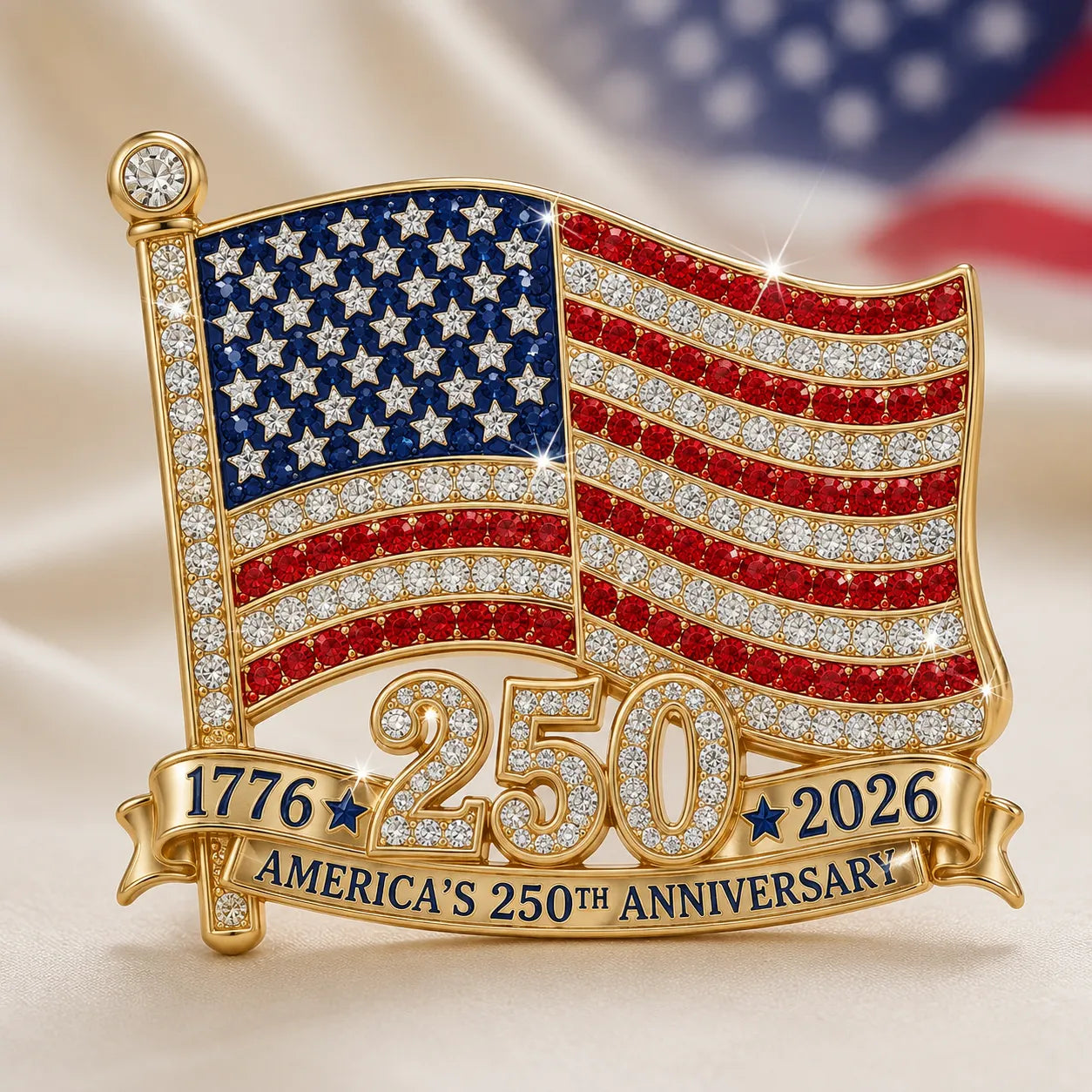 Commemorative Liberty Bow Pin