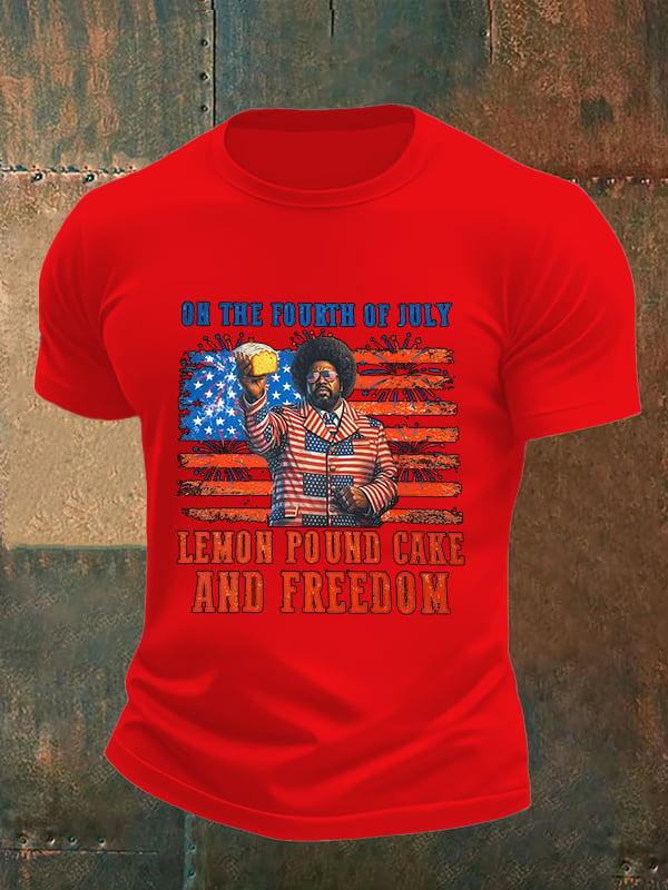 Men's Lemon Pound Cake  Printed T-Shirt
