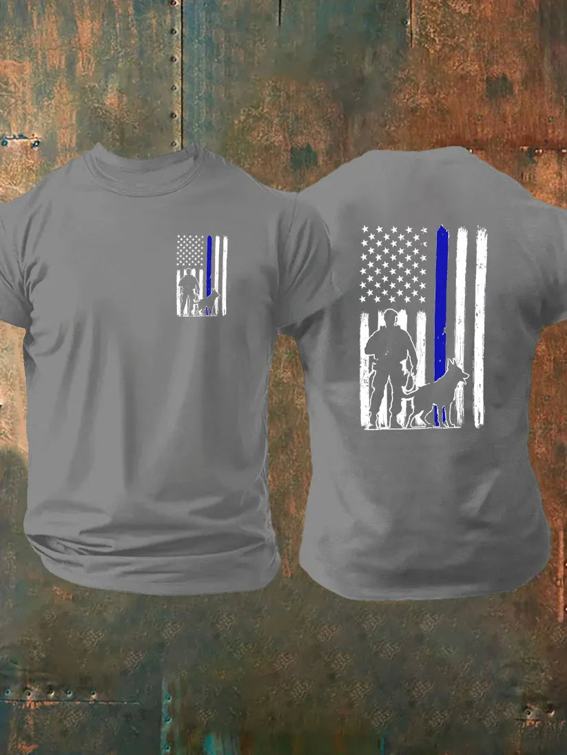 K-9 Pattern 100% Cotton T-Shirt