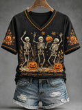 Women's Fall Funny Casual Graphic Print T-Shirt