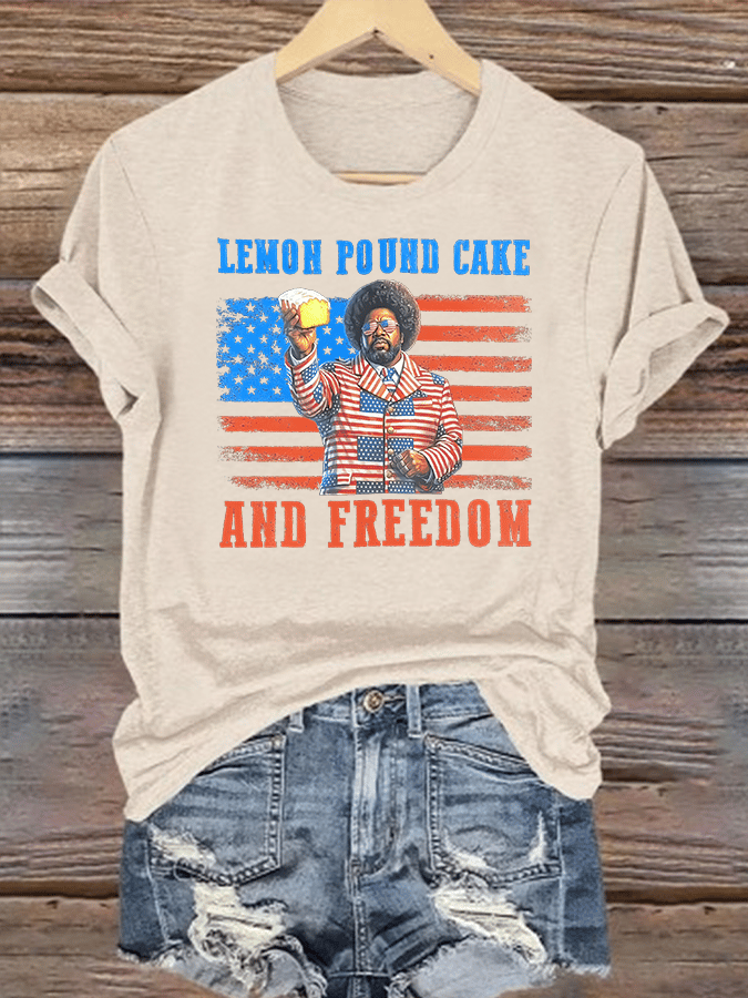 Women's   Lemon Pound Cake  Printed T-Shirt