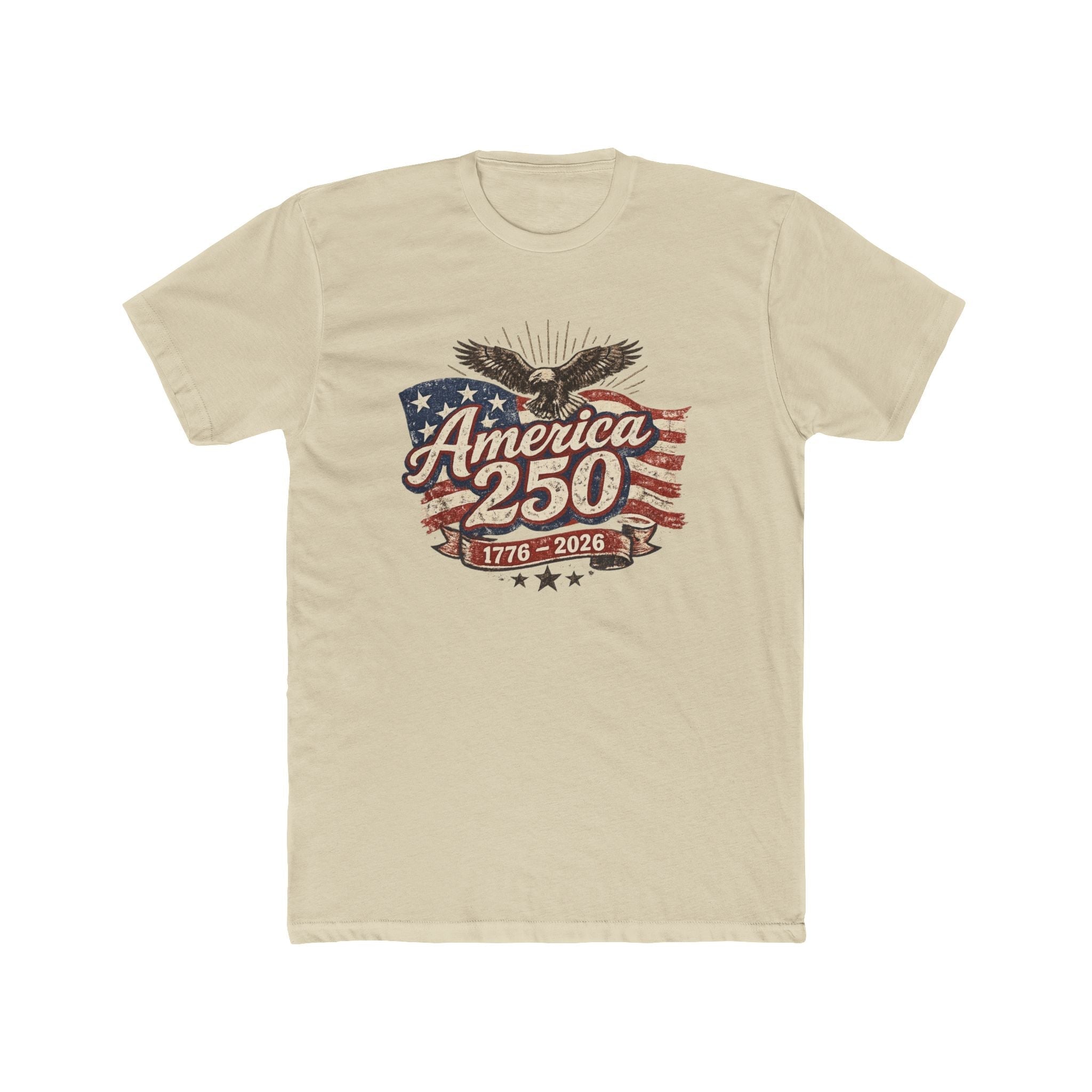 250 Years of American Freedom Vintage Eagle Graphic Rocks T-shirt (1776–2026)