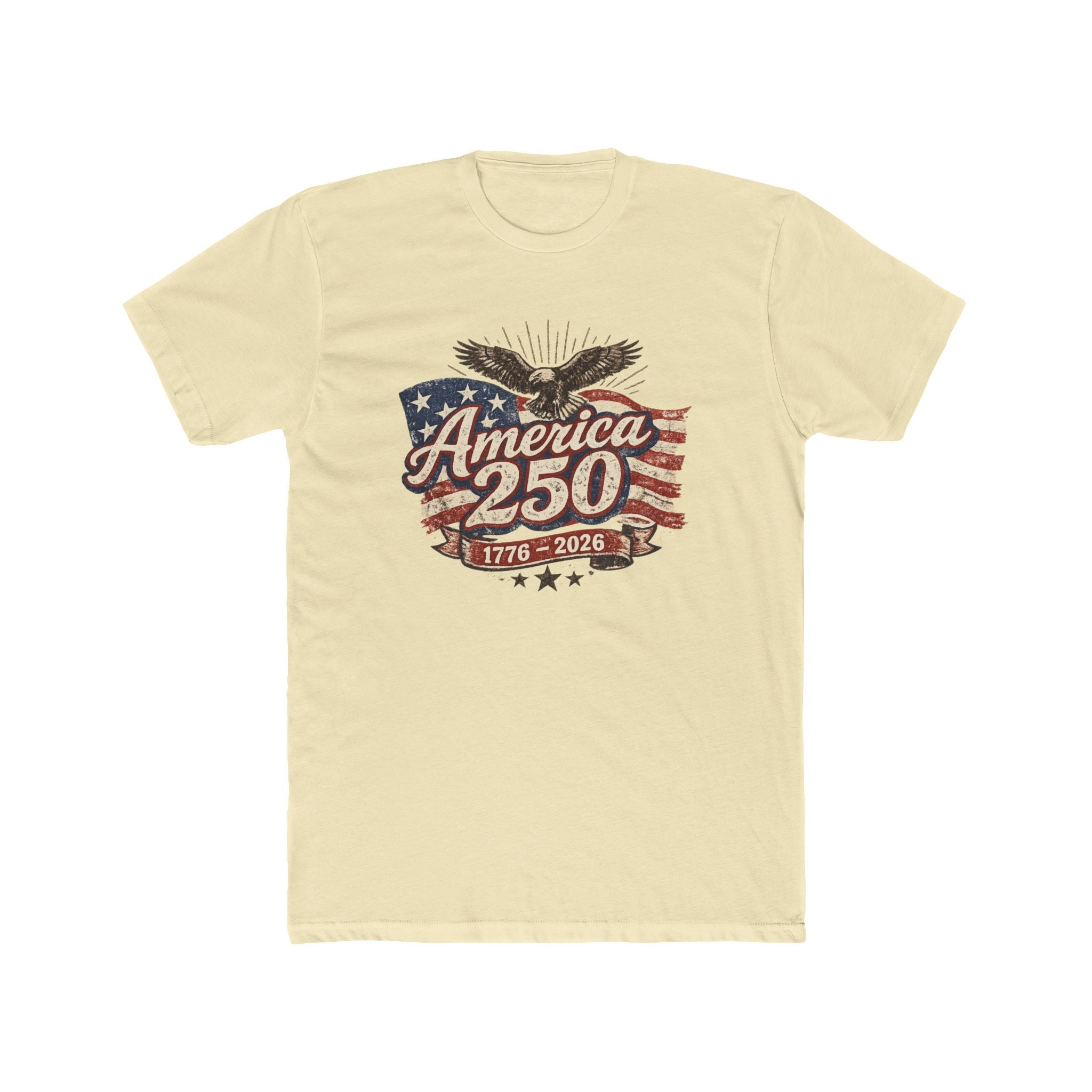 250 Years of American Freedom Vintage Eagle Graphic Rocks T-shirt (1776–2026)