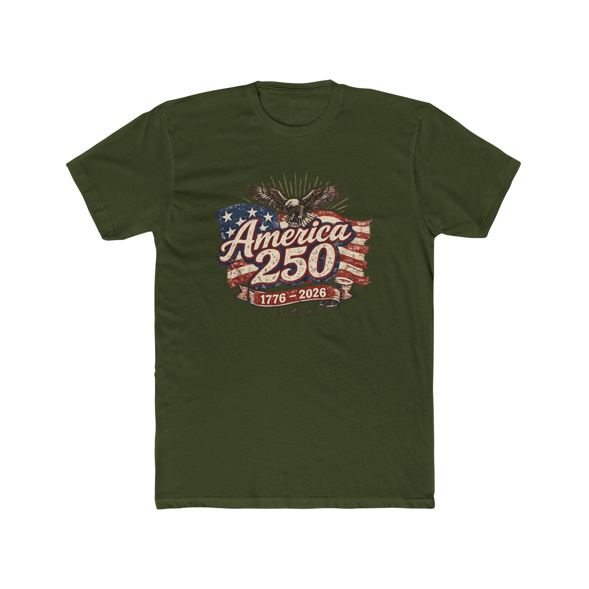 250 Years of American Freedom Vintage Eagle Graphic Rocks T-shirt (1776–2026)