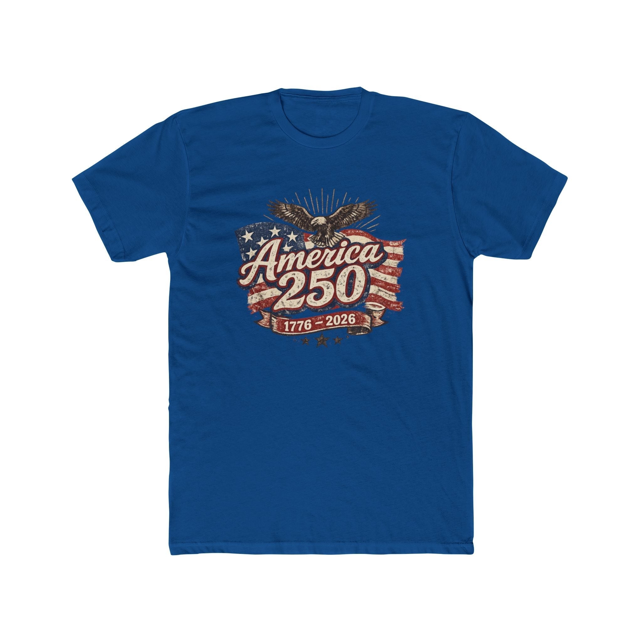 250 Years of American Freedom Vintage Eagle Graphic Rocks T-shirt (1776–2026)