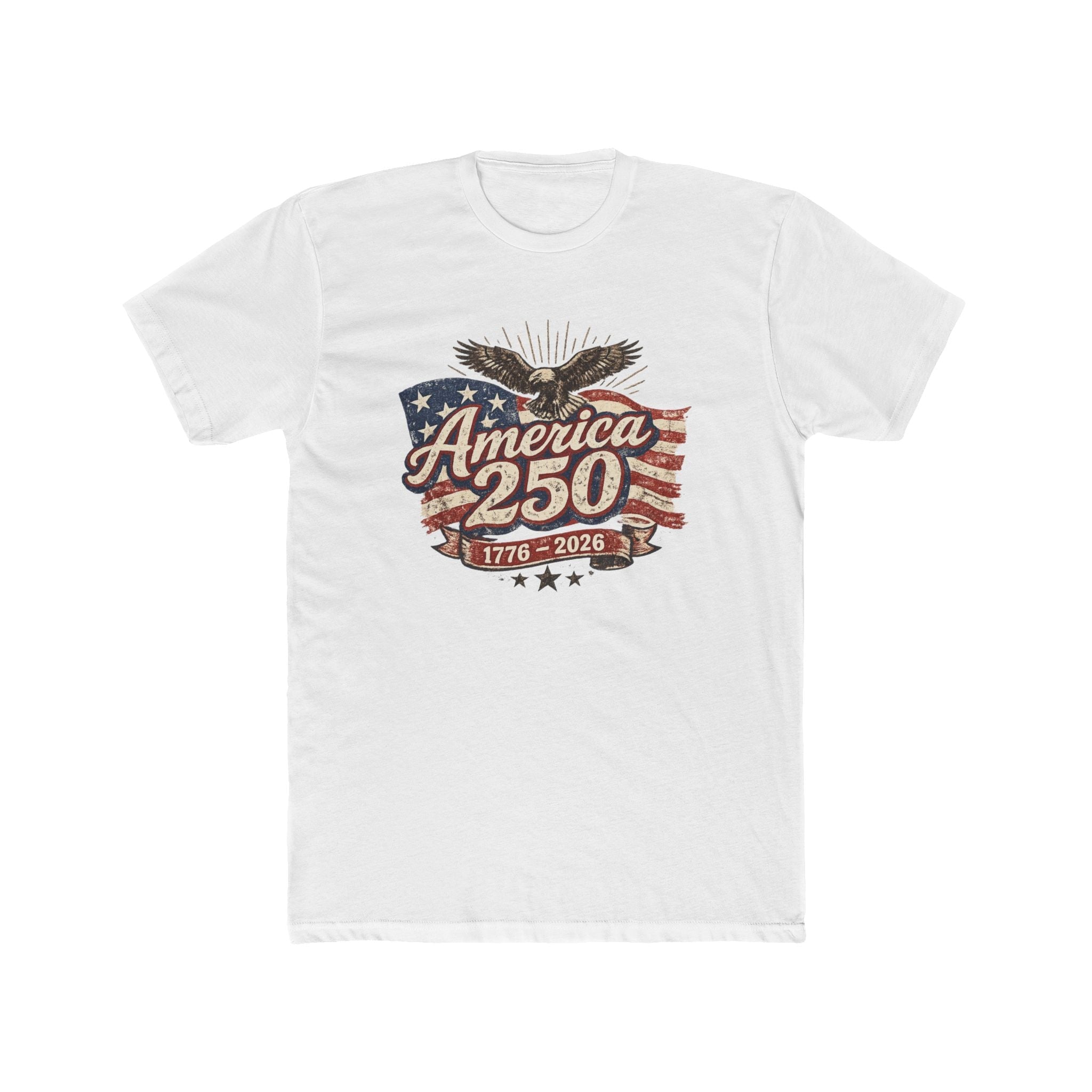 250 Years of American Freedom Vintage Eagle Graphic Rocks T-shirt (1776–2026)