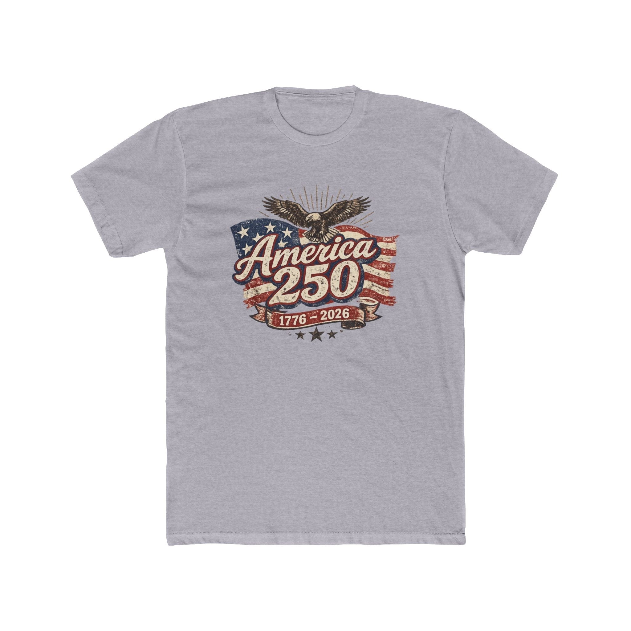 250 Years of American Freedom Vintage Eagle Graphic Rocks T-shirt (1776–2026)