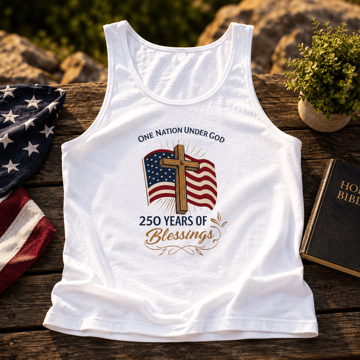 250 Years of Blessings Faith & Freedom Tank