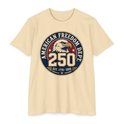 250th Anniversary American Freedom Dept T-Shirt – Vintage Eagle Patriotic Tee | S–5XL