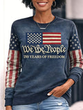 Women's Casual Printed Long-Sleeve Sweatshirt