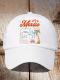 Retro Gulf Of Mexico Est.1550 Print Baseball Cap
