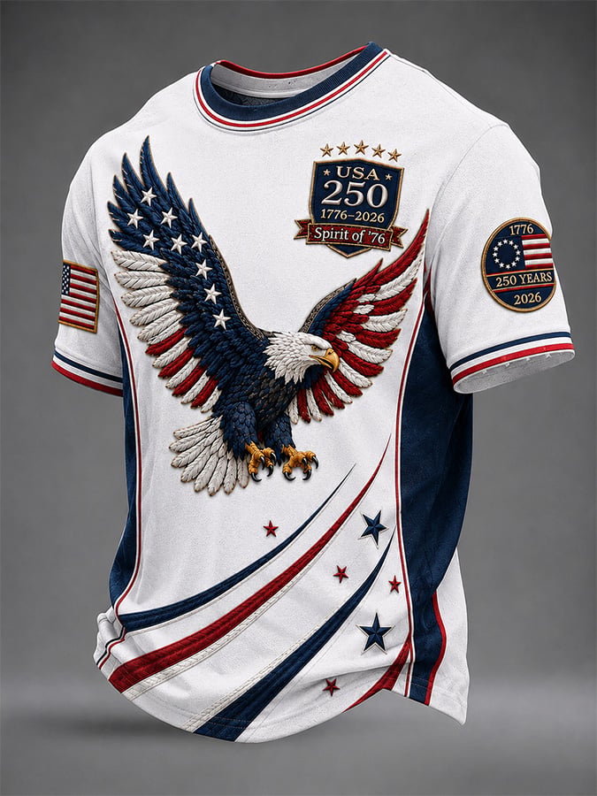 Men's Vintage USA 250th Anniversary Graphic T-Shirt