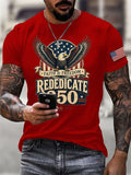 Men's Retro Rededicate 250 One Nation Under God Faith And Freedom Print T-Shirt