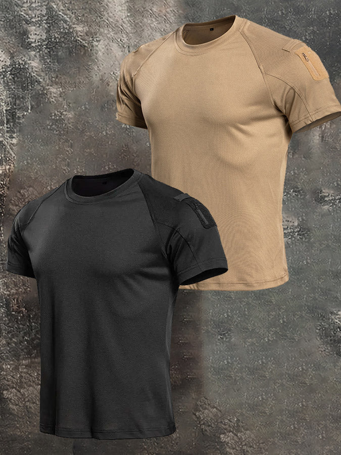 Men's Tactical T-Shirts Short Sleeve Raglan