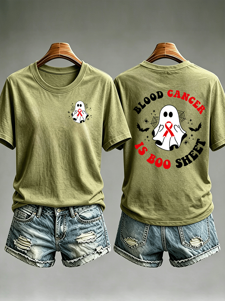 Women's  BLOOD CANCER Print T-Shirt