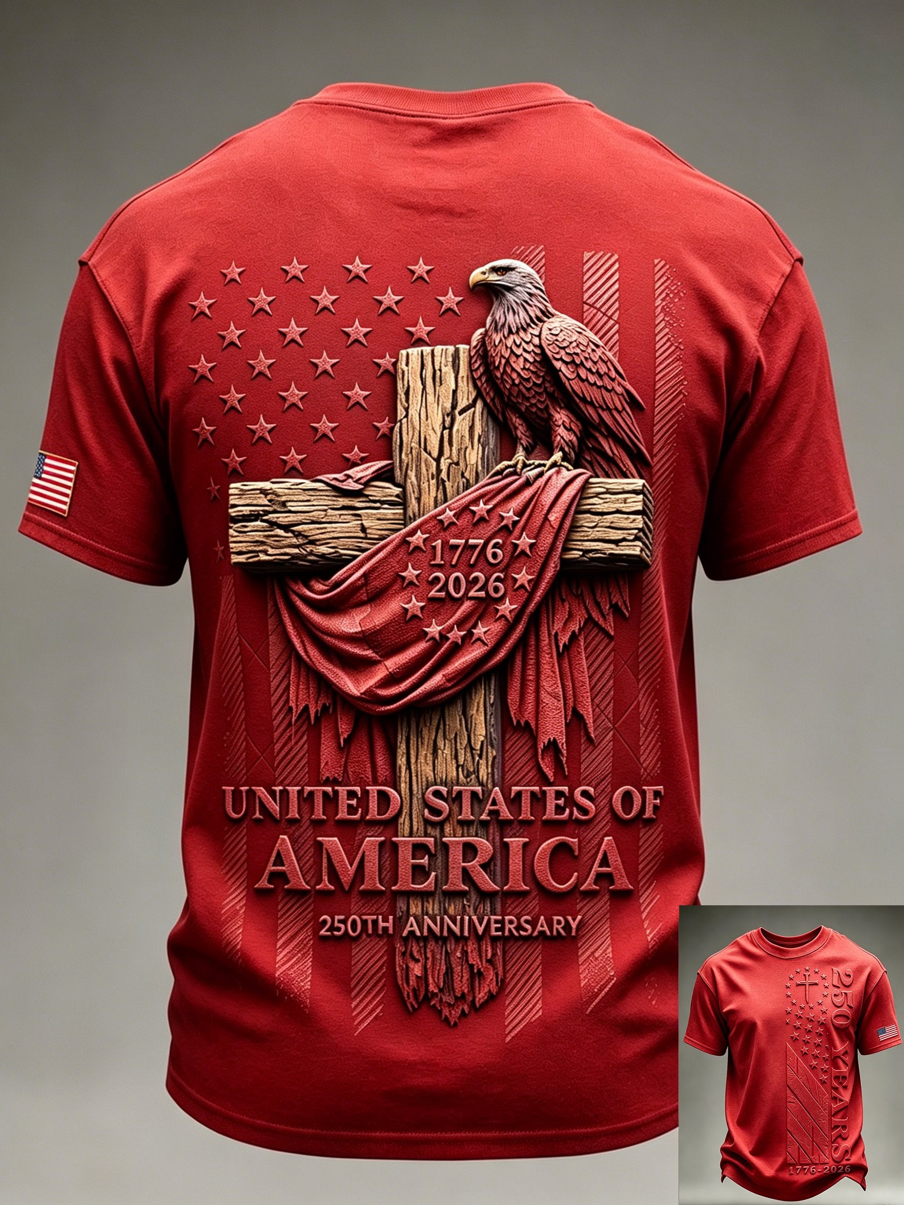 Men's 250th Anniversary Faith-Print Top