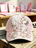 Unisex Pink Floral Print Hat