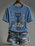 Women'S Casual Autism-Print Short-Sleeve T-Shirt