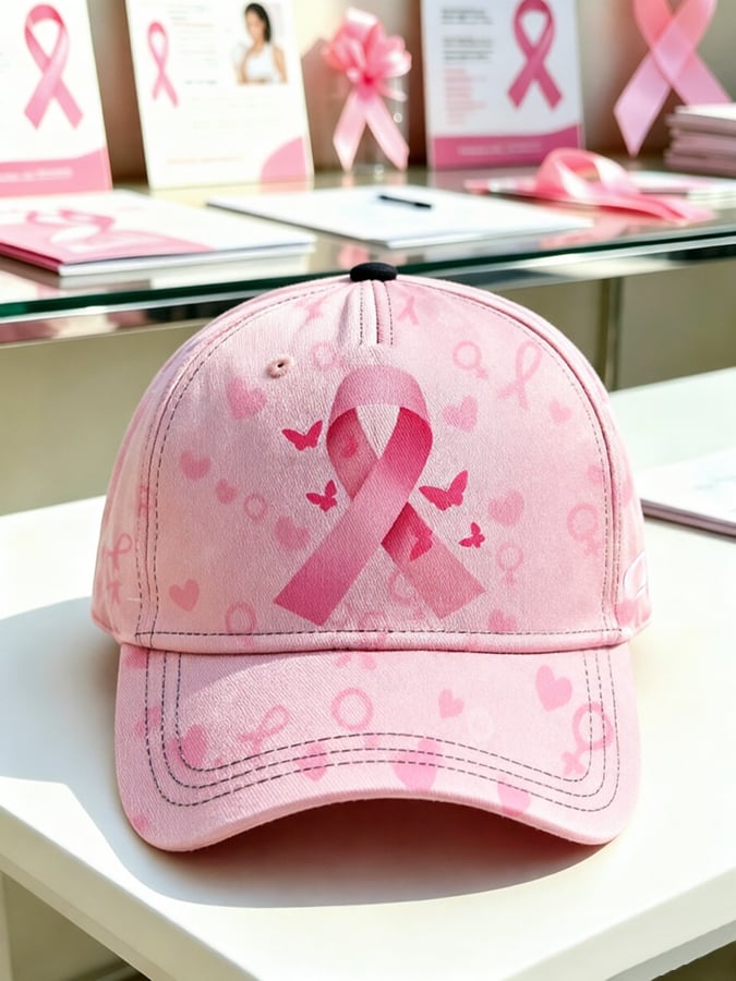 Cancer Pink Awareness Baseball Cap