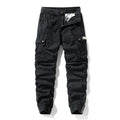 Men's Pants - Versatile Functional Cargo Pants for Men, Drawstring Cuffs, Multiple Pockets, Retro Outdoor Casual Style