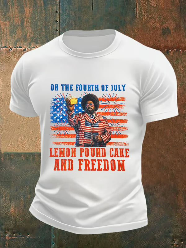Men's Lemon Pound Cake  Printed T-Shirt