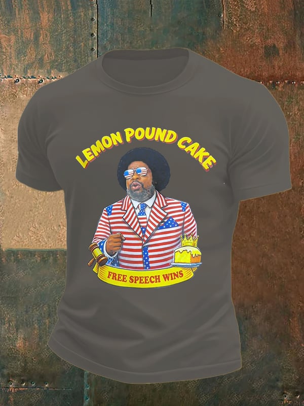 Men's Lemon Pound Cake  Printed T-Shirt
