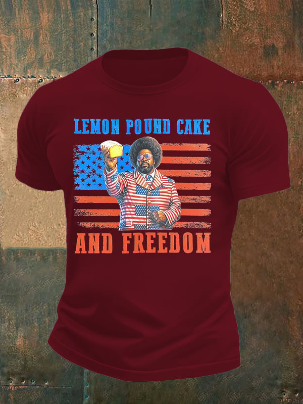 Men's Lemon Pound Cake  Printed T-Shirt