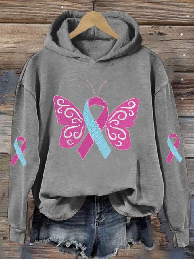 Womens Breast Cancer Awareness Hoodie