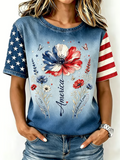 Women's USA 250th Anniversary Printed T-shirt