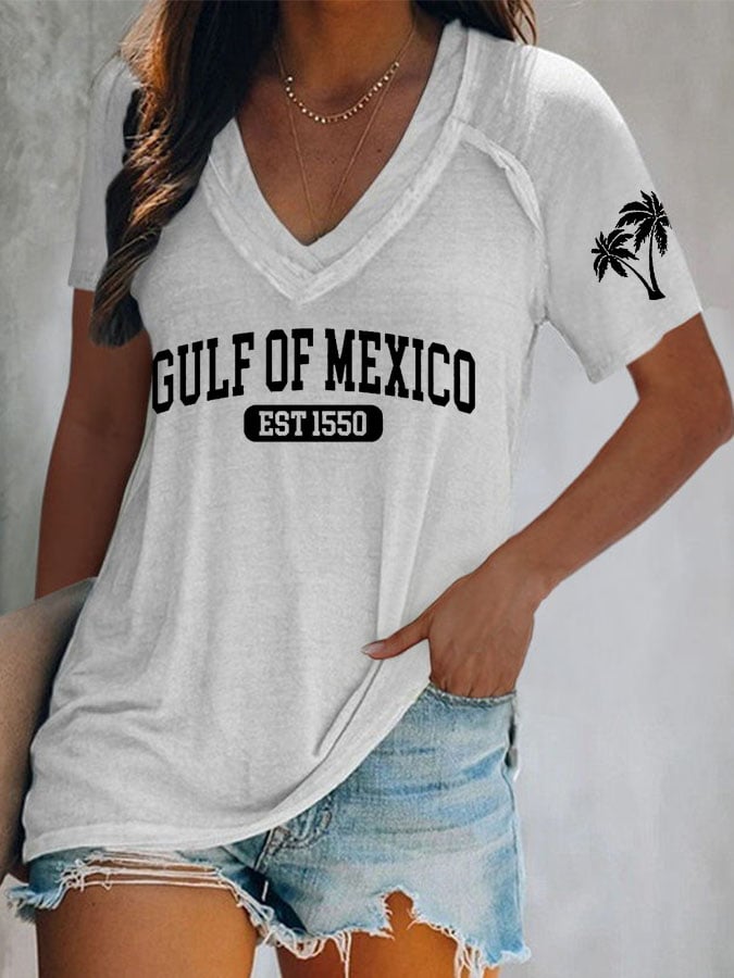 Women's Gulf Of Mexico Print T-Shirt