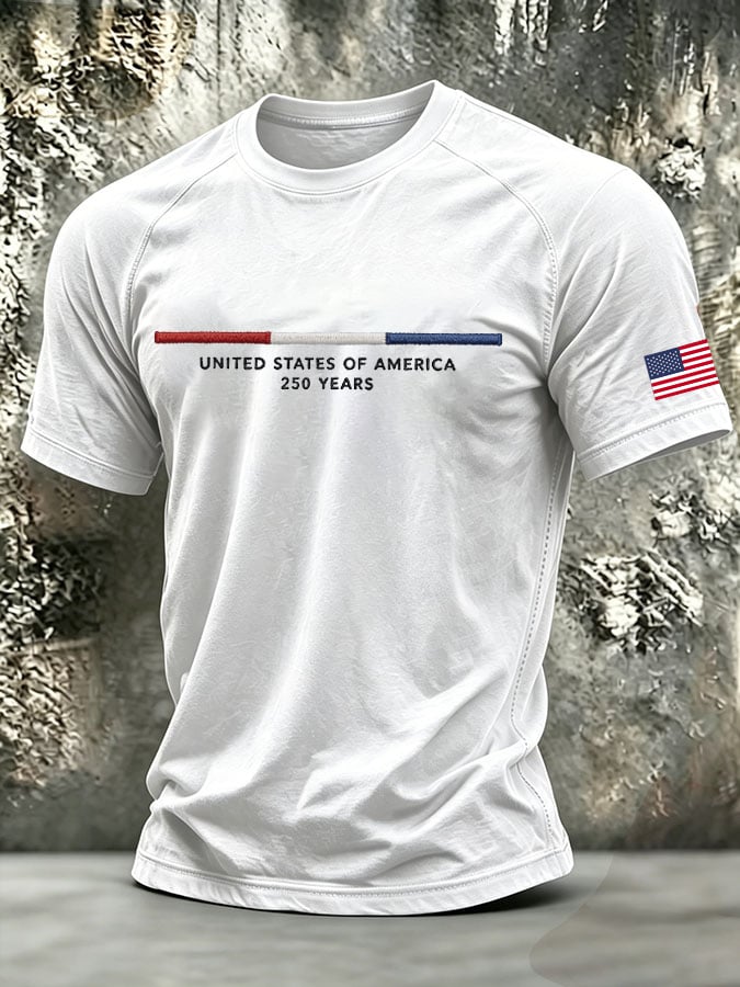 Men's UNITED STATES OF AMERICA 250 YEARS Short-Sleeve T-Shirt