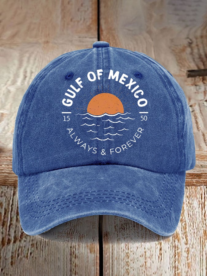 Gulf Of Mexico Print Baseball Cap