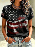 Women's USA 250th Anniversary Printed T-shirt