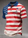 Men's 250th Anniversary of the USA Creative Print Short-Sleeve Polo Shirt